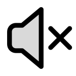 Speaker Cross SVG Icon